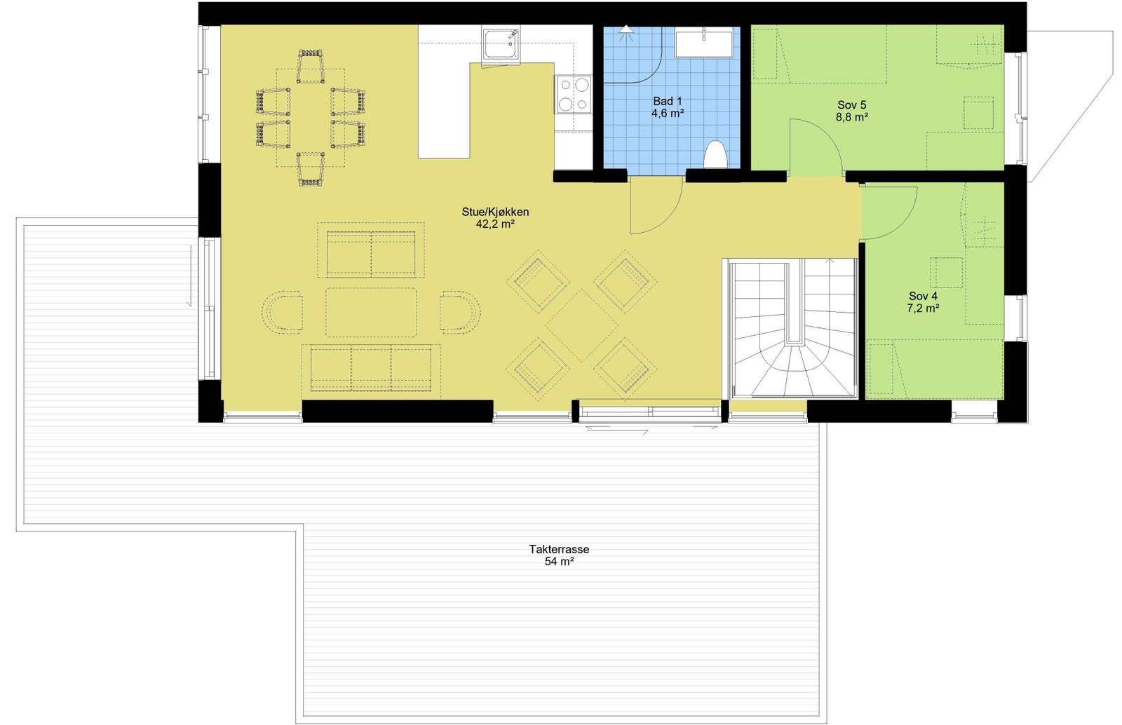 Plan 2. etasje Galleribilde