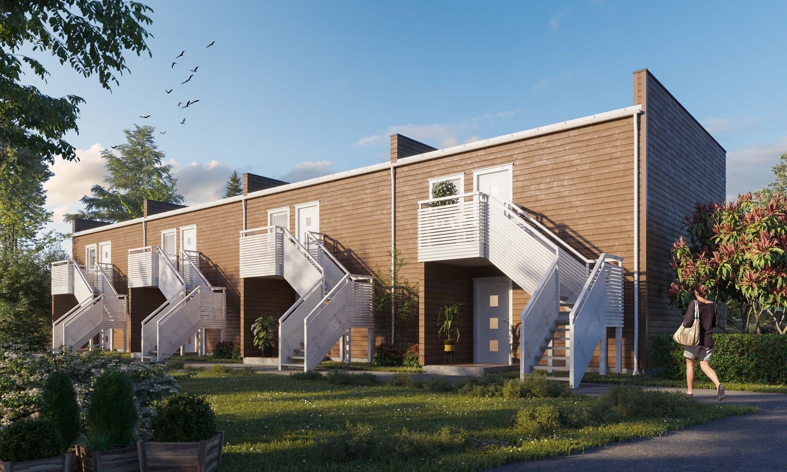 Fasade inngangspartiet 3d illustrasjon Galleribilde