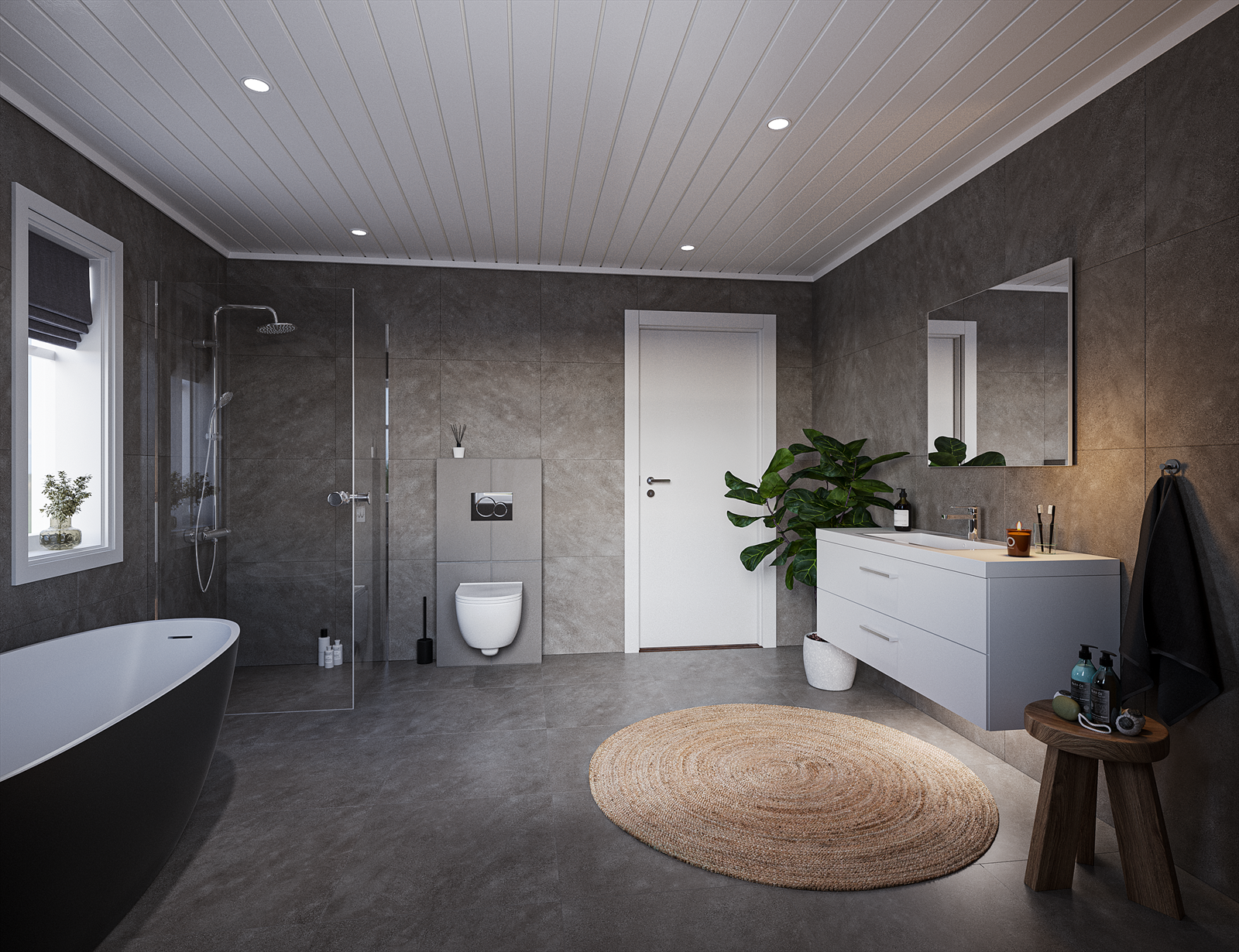 Illustrasjon bad . Galleribilde