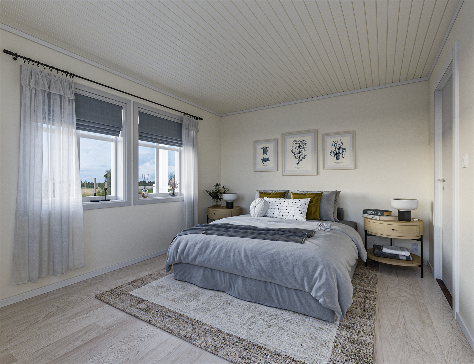 Soverom illustrasjon Galleribilde