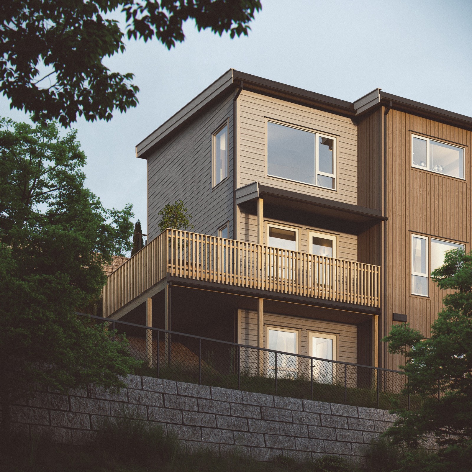 Her får du store vindusflater hvor du kan nyte utsikten | | 3D-illustrasjonen er veiledende og kan avvike fra virkeligheten. Galleribilde