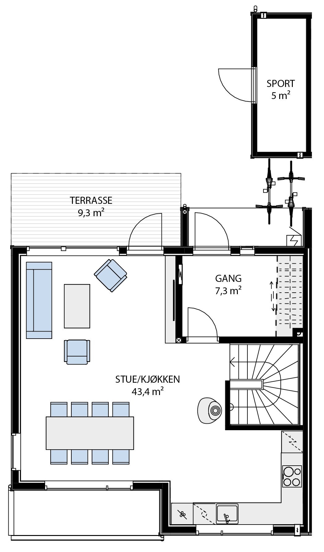 1. etasje Galleribilde