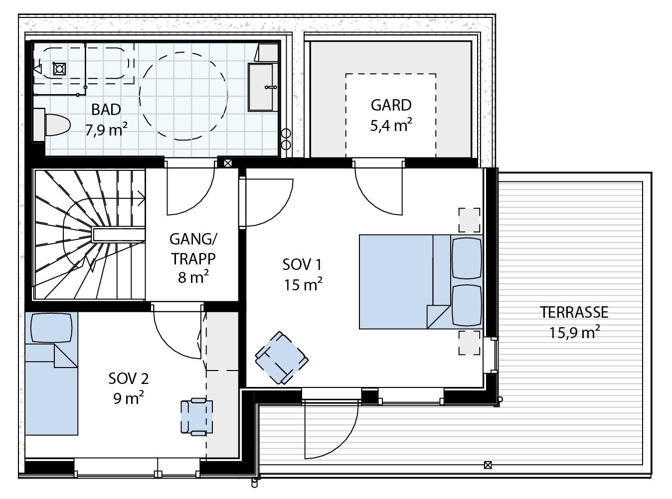 U1. etasje Galleribilde