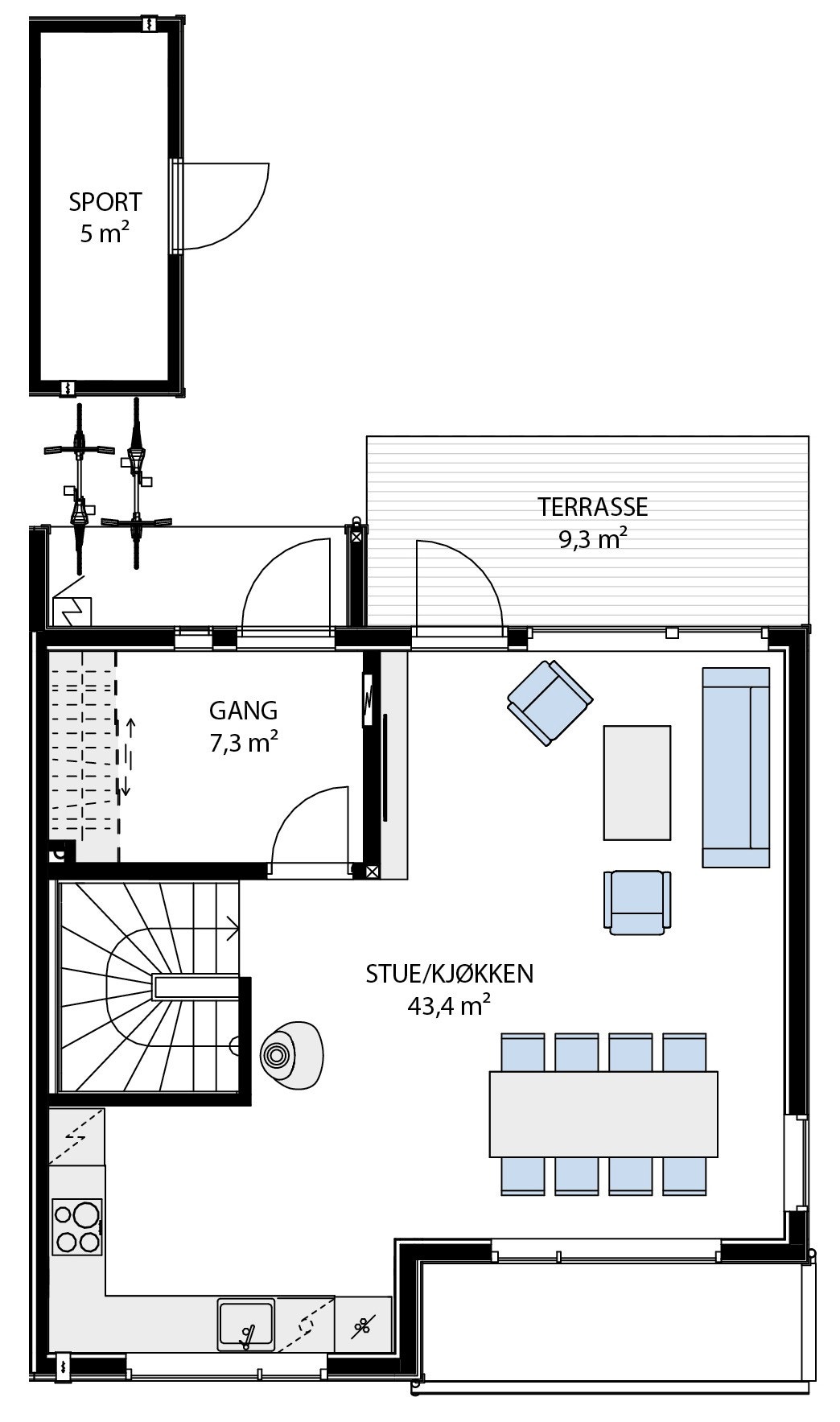 1. etasje Galleribilde