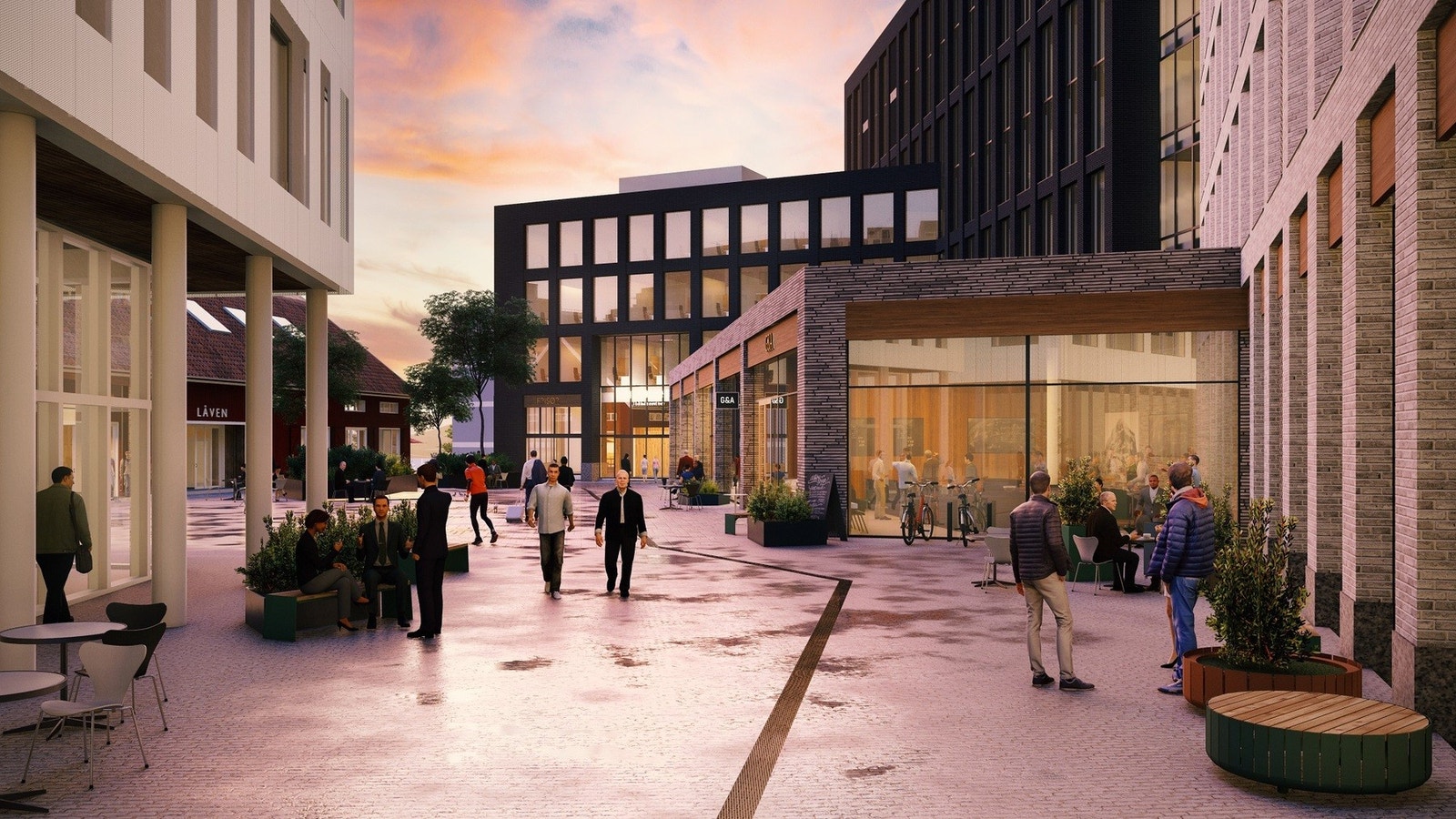 Illustrasjon Snøbyen, Arkitektene Fosse-Aasen AS. Galleribilde