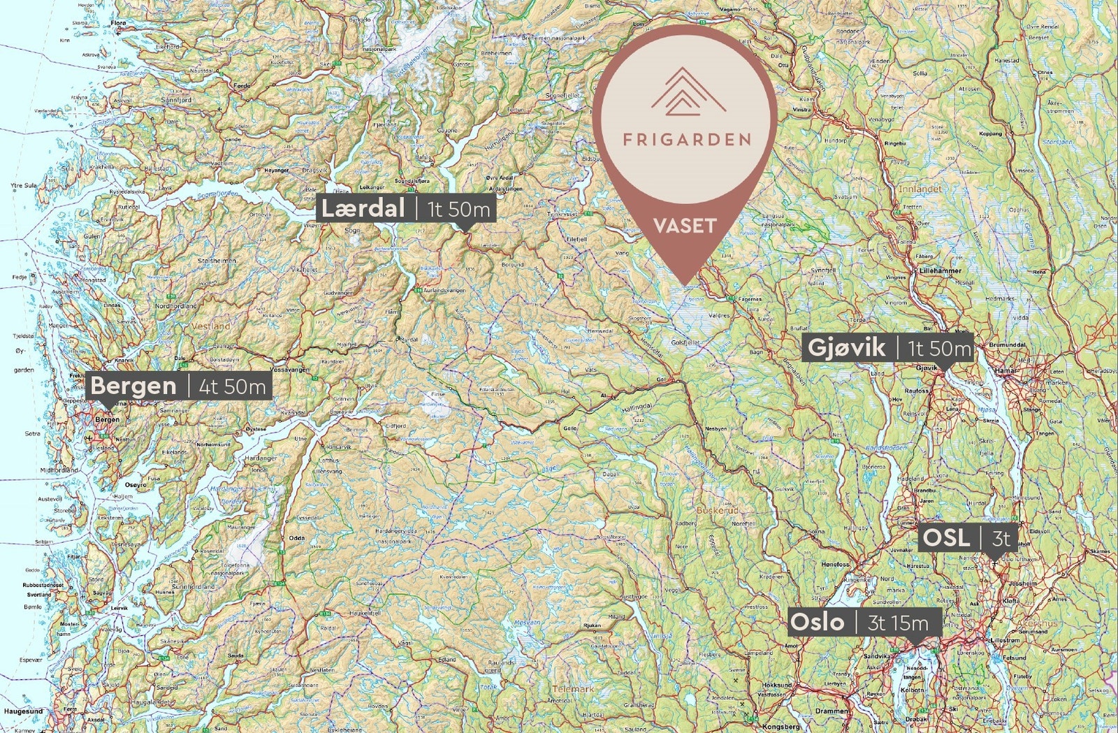 Noen reiseavstander Galleribilde