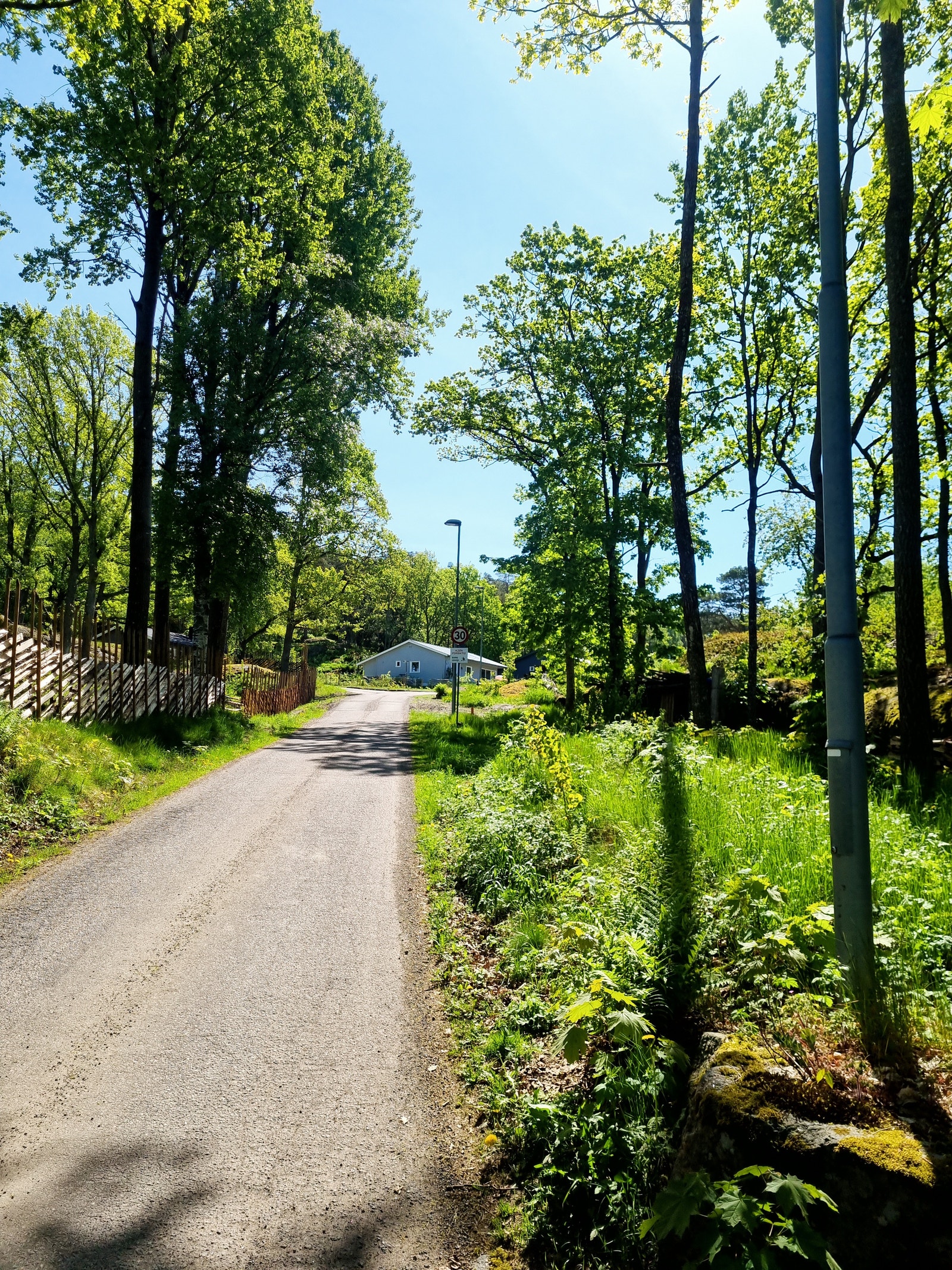 Tomten er på høyre side av veien Galleribilde