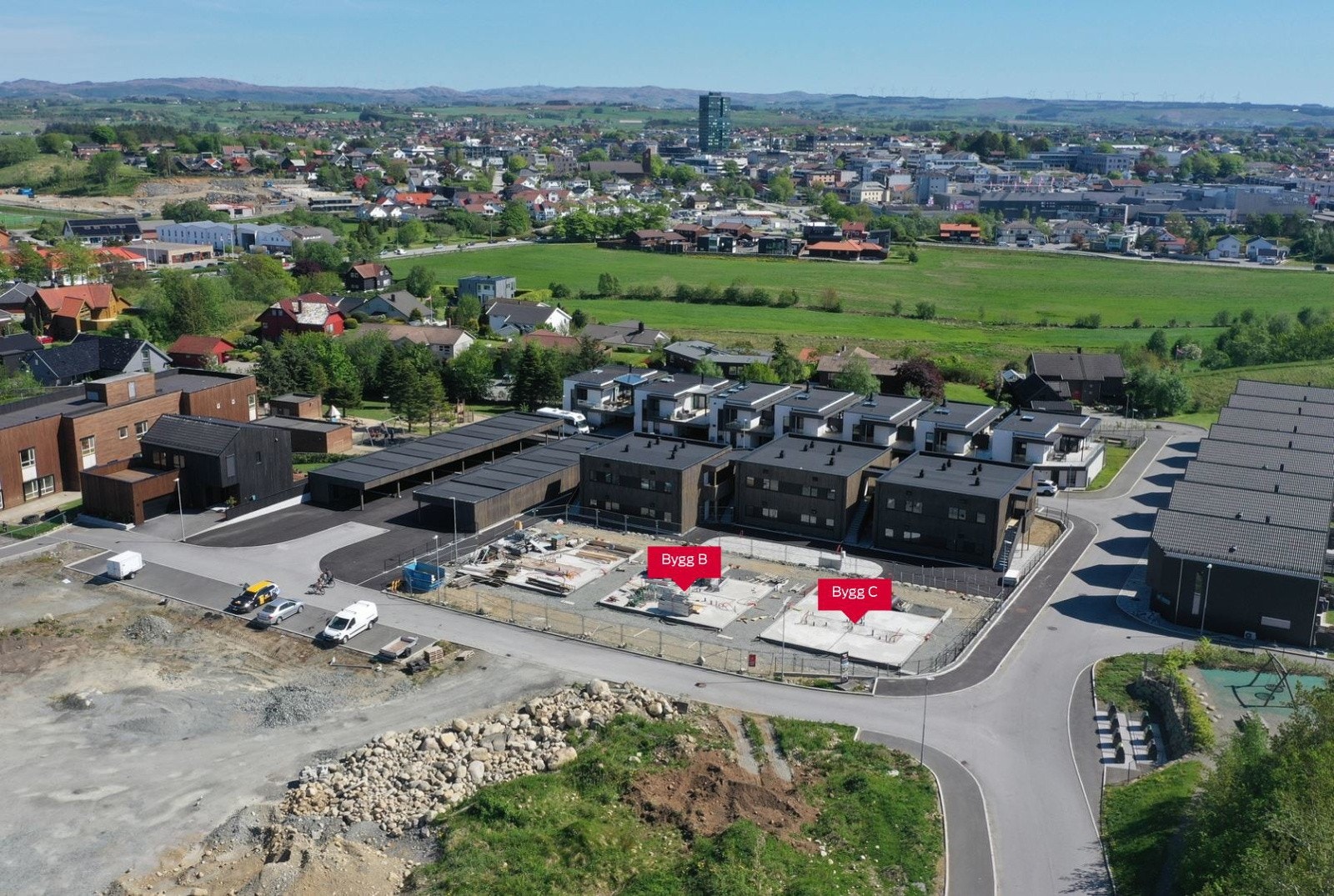 Bygg B og C markert Galleribilde