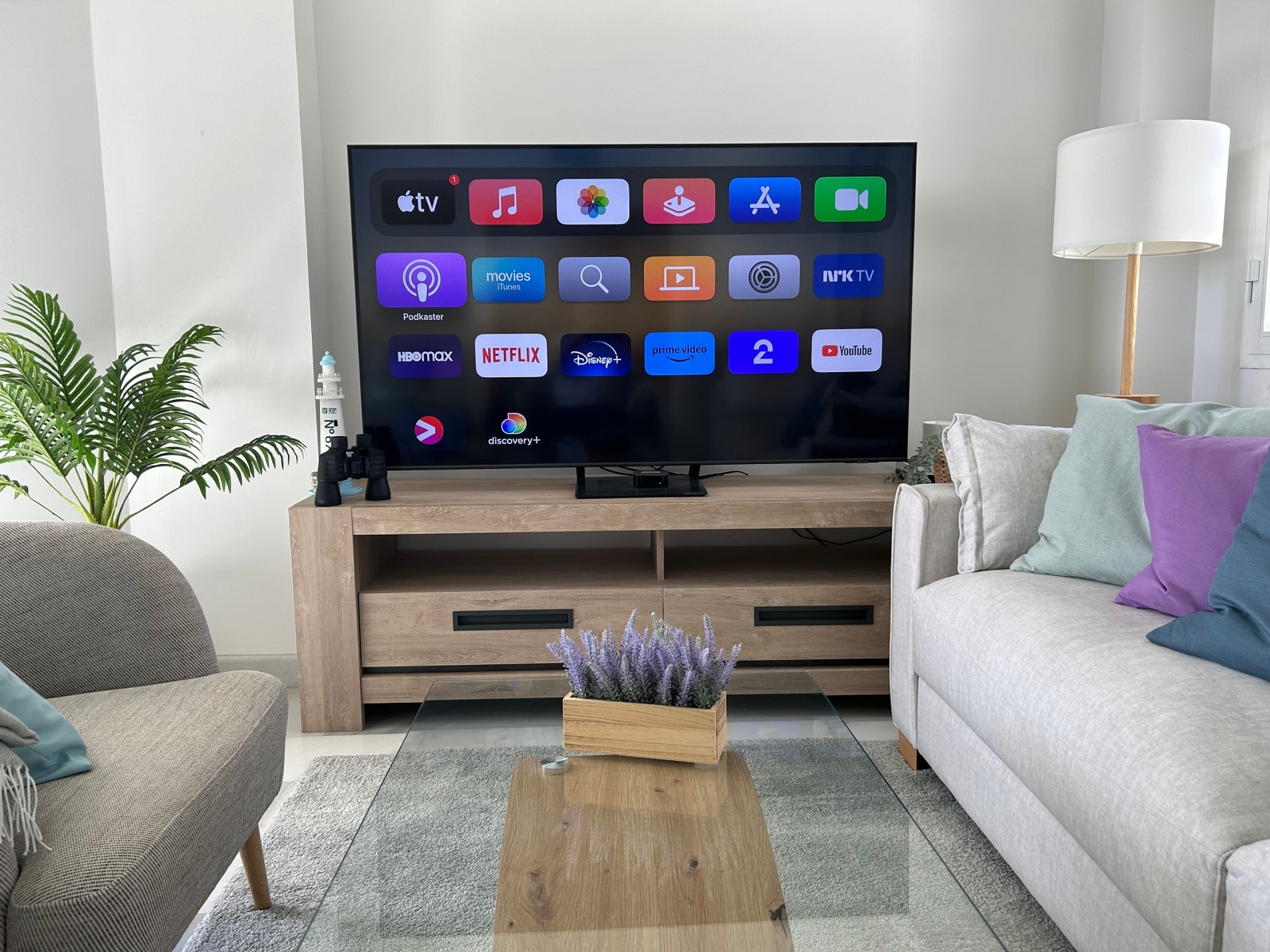 Smart-TV med Apple-TV Galleribilde