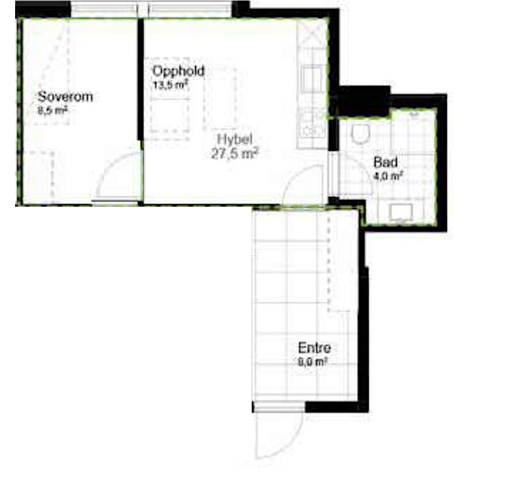 Plantegning (Fellesentré) Galleribilde