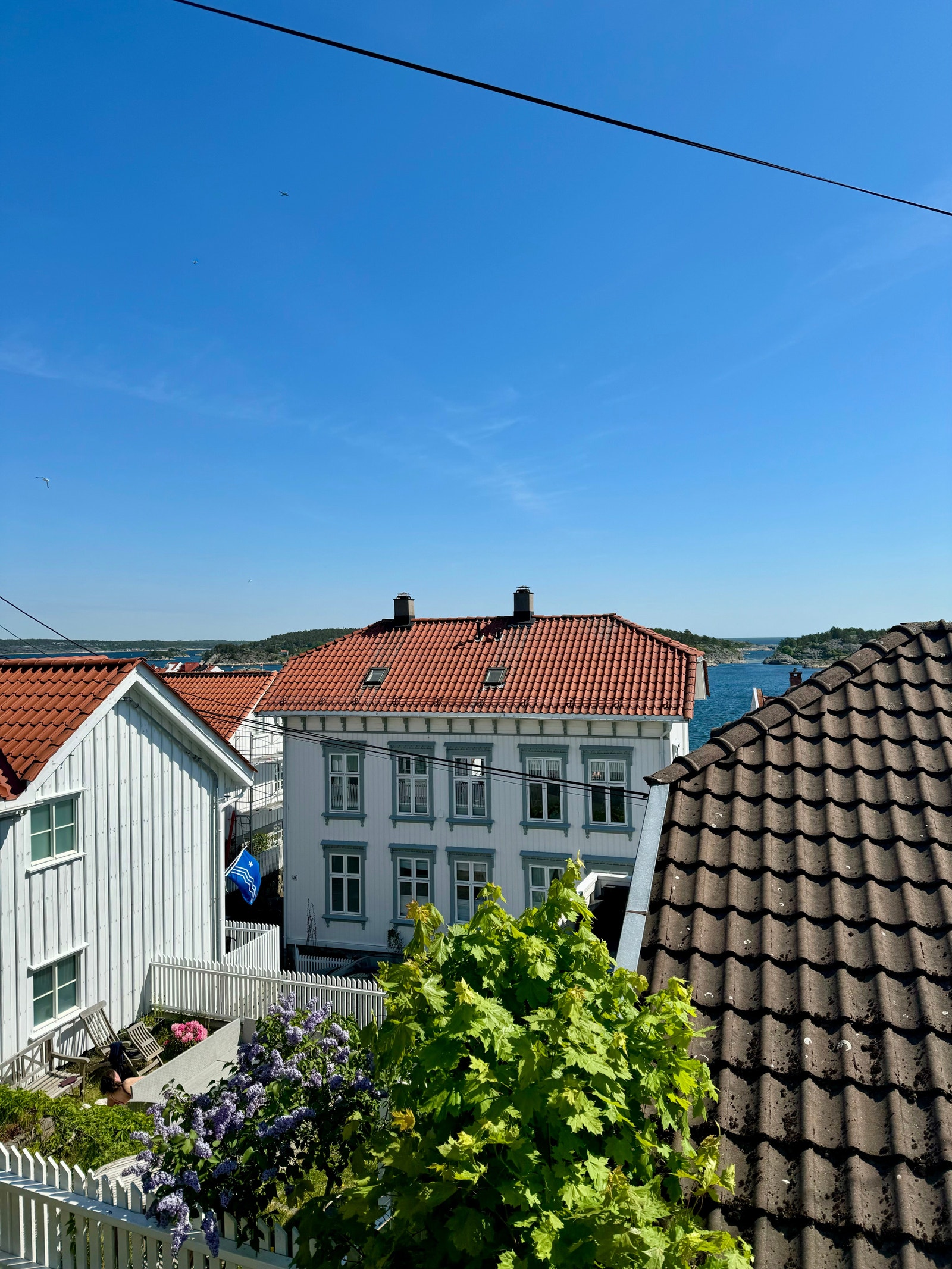 Utsikt fra balkong Galleribilde