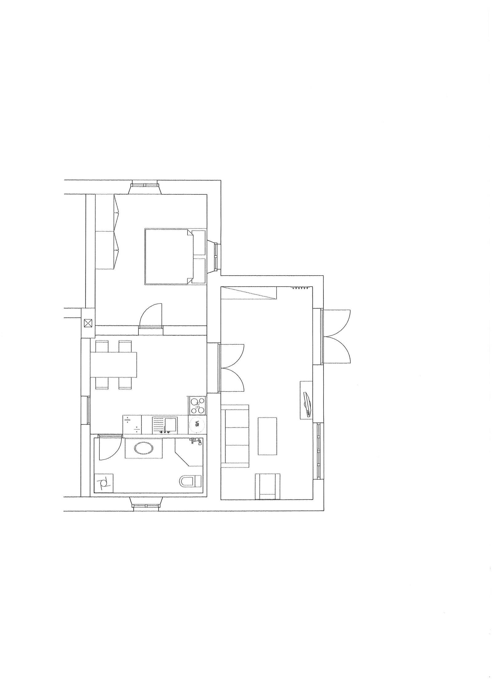 Plantegning av leiligheten Galleribilde