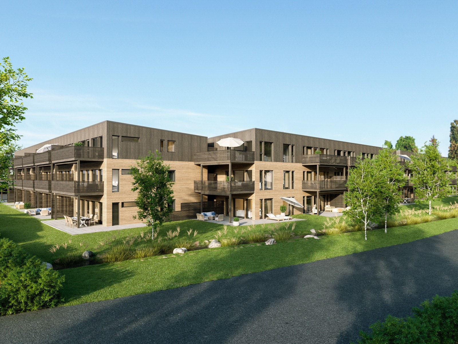 Solrike og store uteplasser Galleribilde