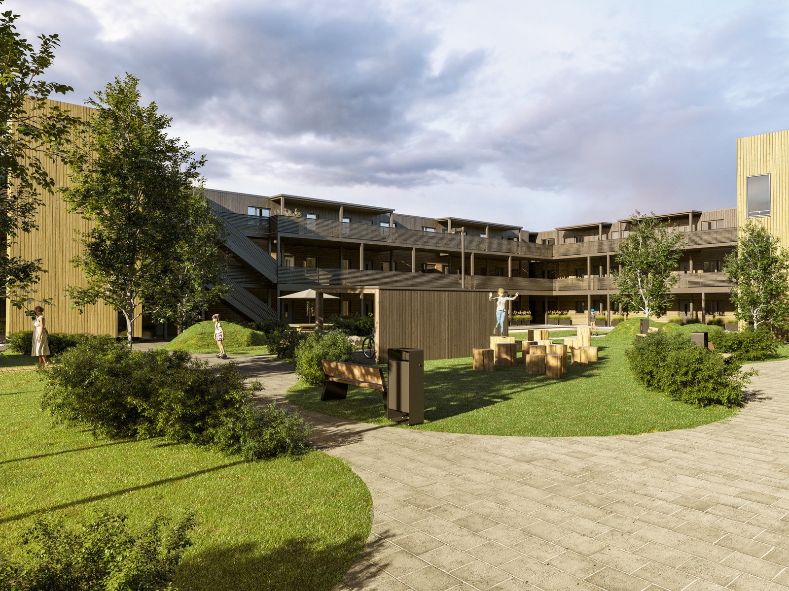 Flotte fellesområder i hjertet av prosjektet Galleribilde