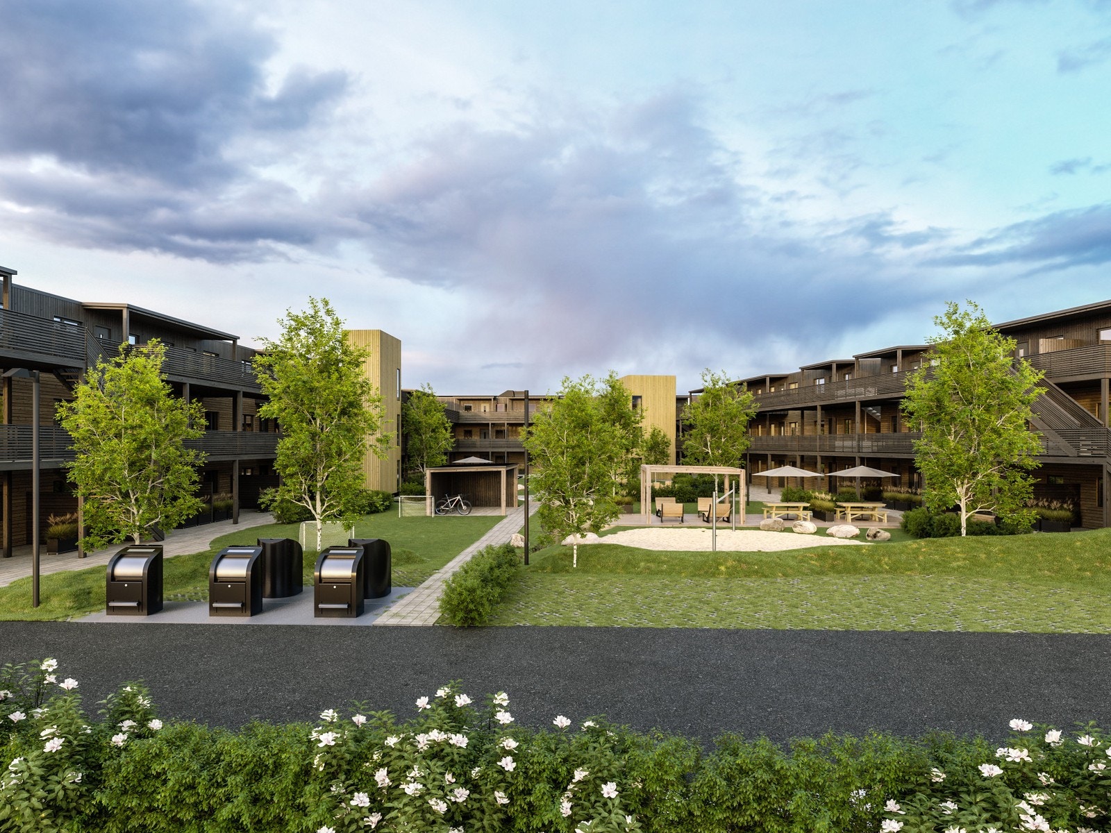 Flotte fellesområder i hjertet av prosjektet Galleribilde