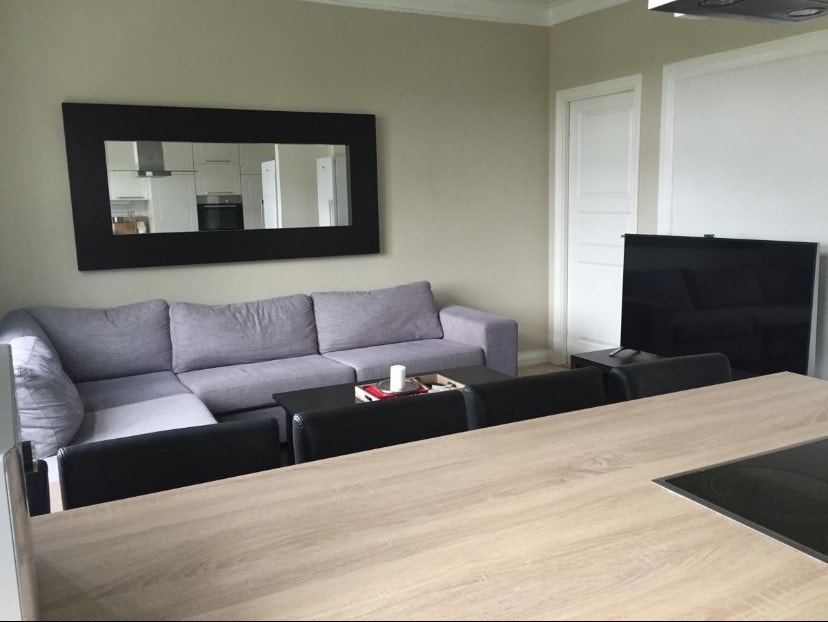 Stor felles stue med 55’’ TV Galleribilde