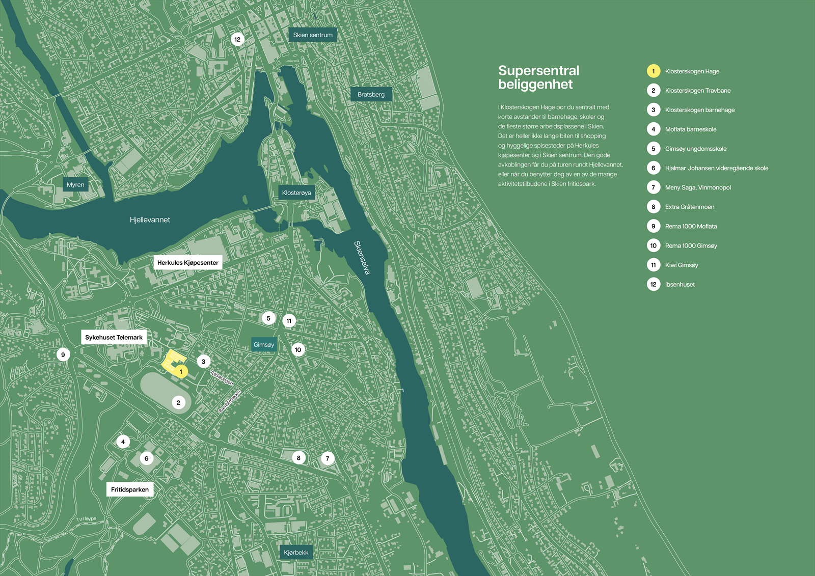 Supersentral beliggenhet Galleribilde