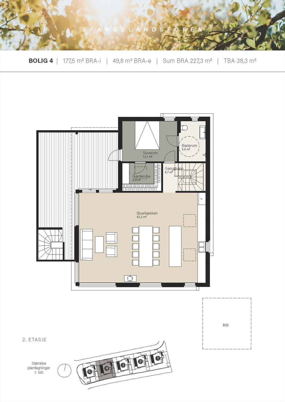 Plantegning 2.etg. Galleribilde