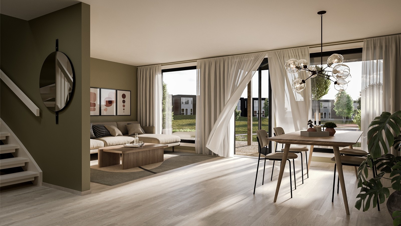 Innvendig illustrasjon stue. Avvik kan forekomme. Galleribilde