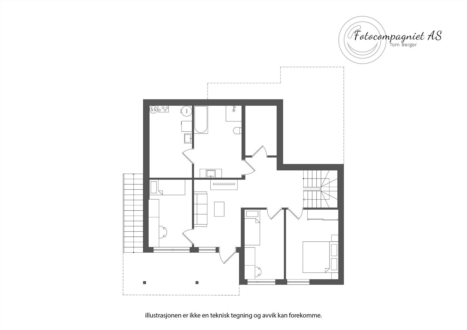 Stiaberget 183A - første etasje. Galleribilde