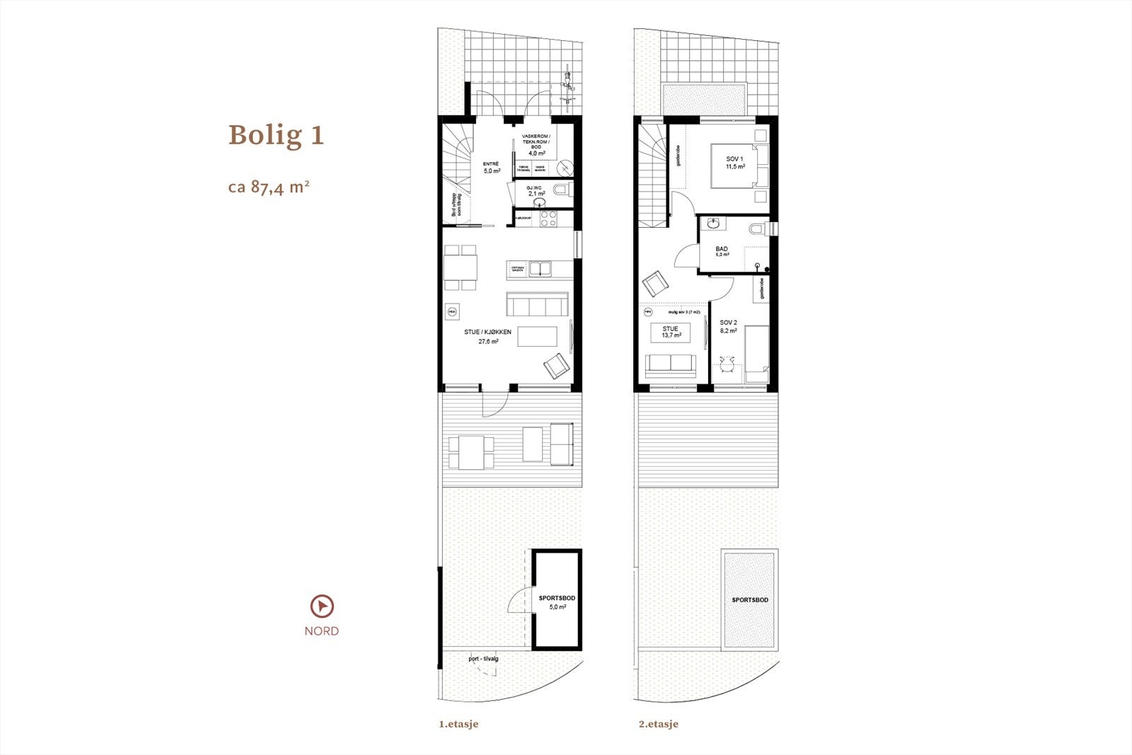 Plantegning bolig - 1 Galleribilde