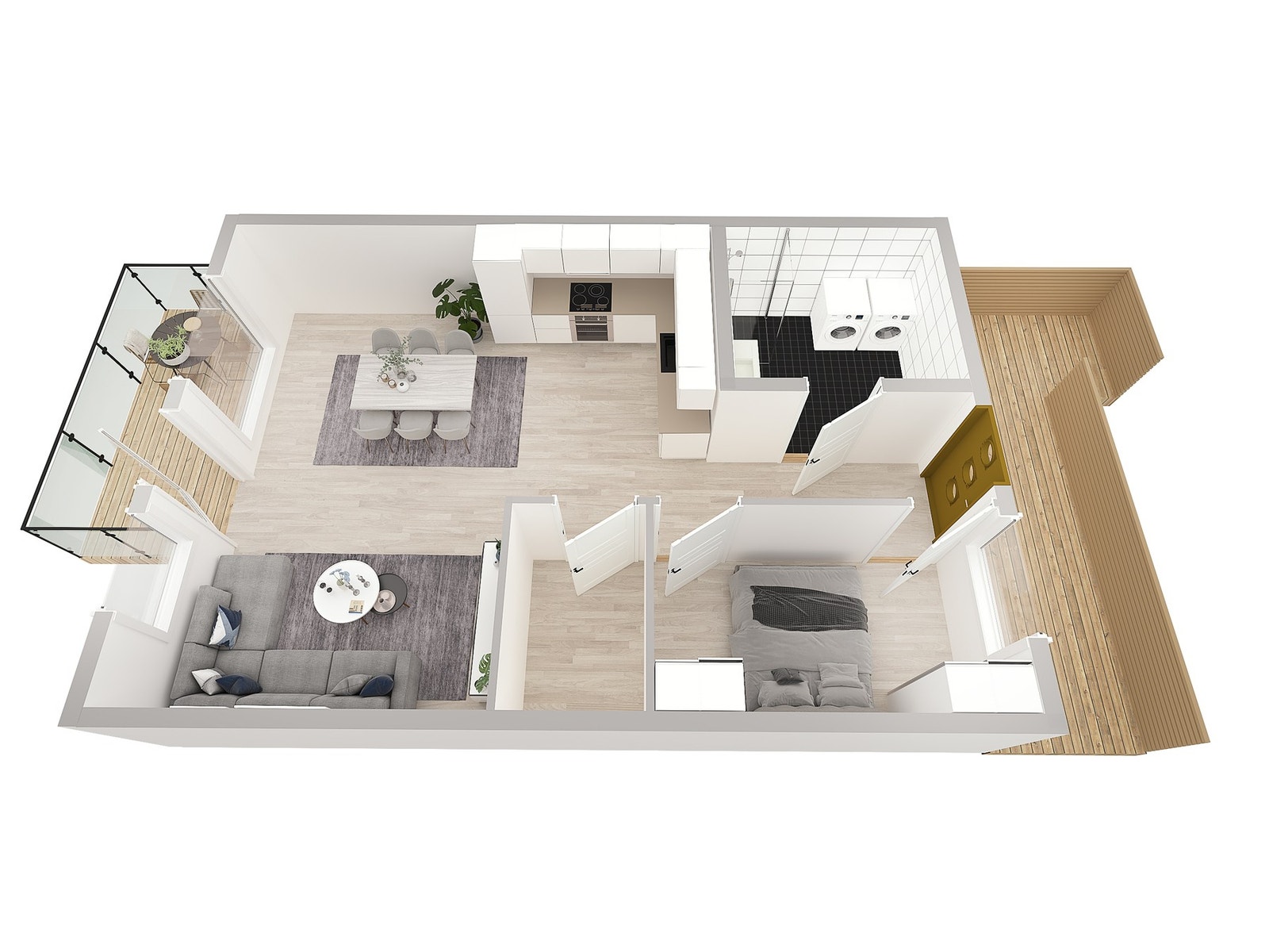 Leilighets type A og B i andre etasje Galleribilde