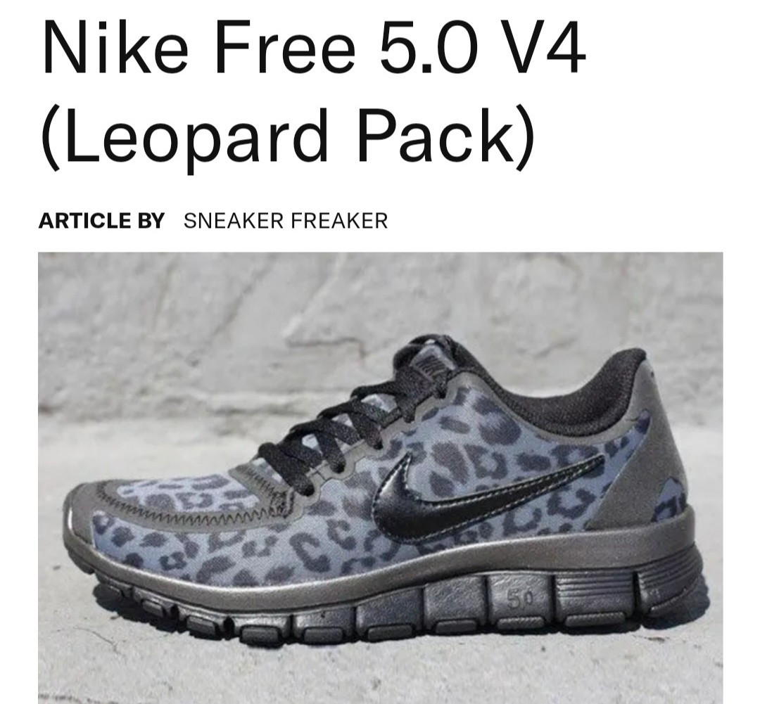 NIKE FREE 5.0 V4 LEOPARD PACK JOGGESKO LOPESKO SNEAKERS FINN torget