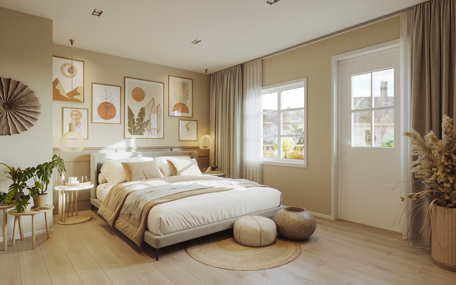 Illustrasjon soverom i C og D. Galleribilde