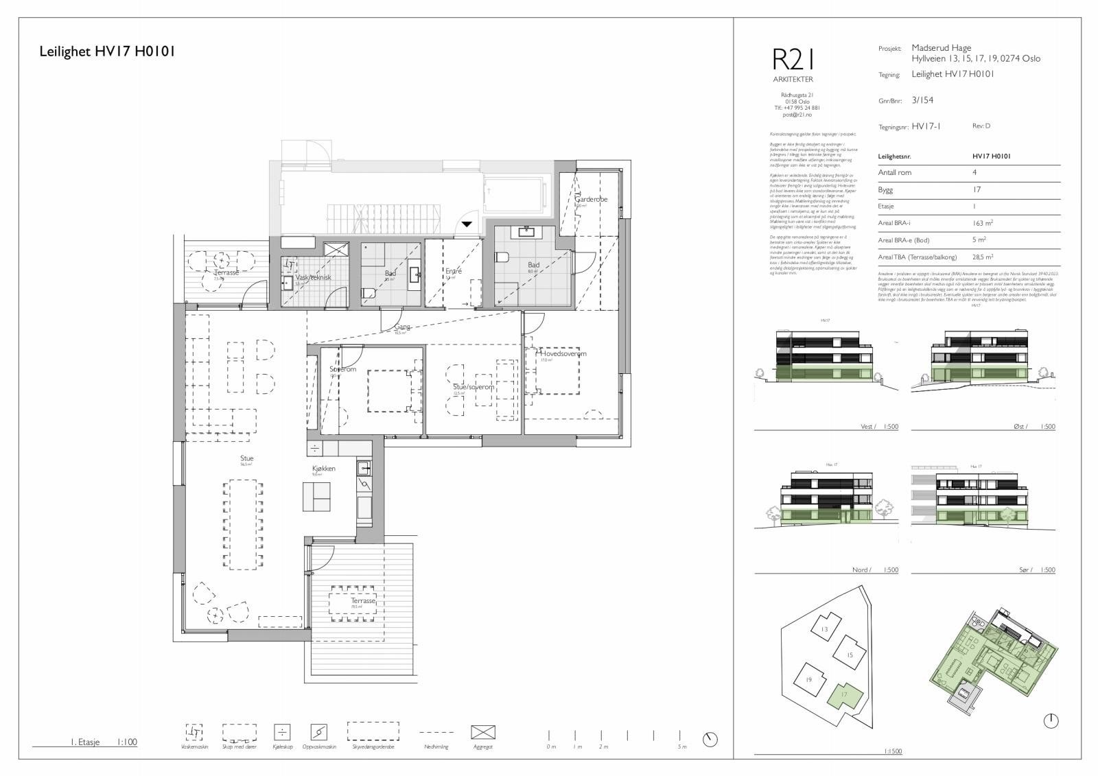 Plantegning leil. D1 Galleribilde