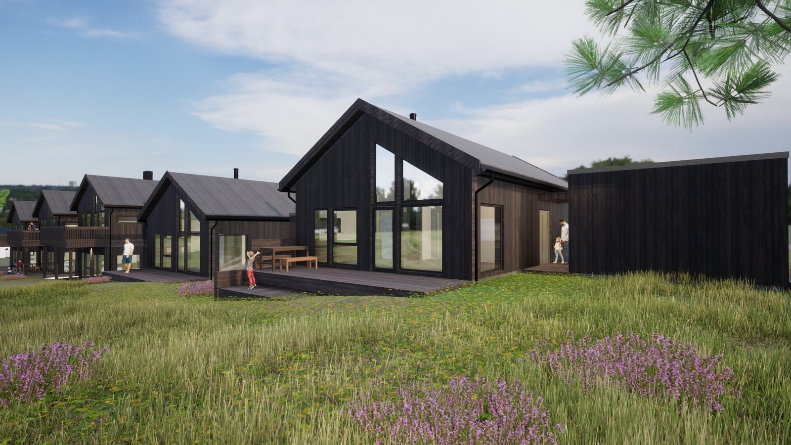 Egen enebolig i fine omgivelser. Galleribilde