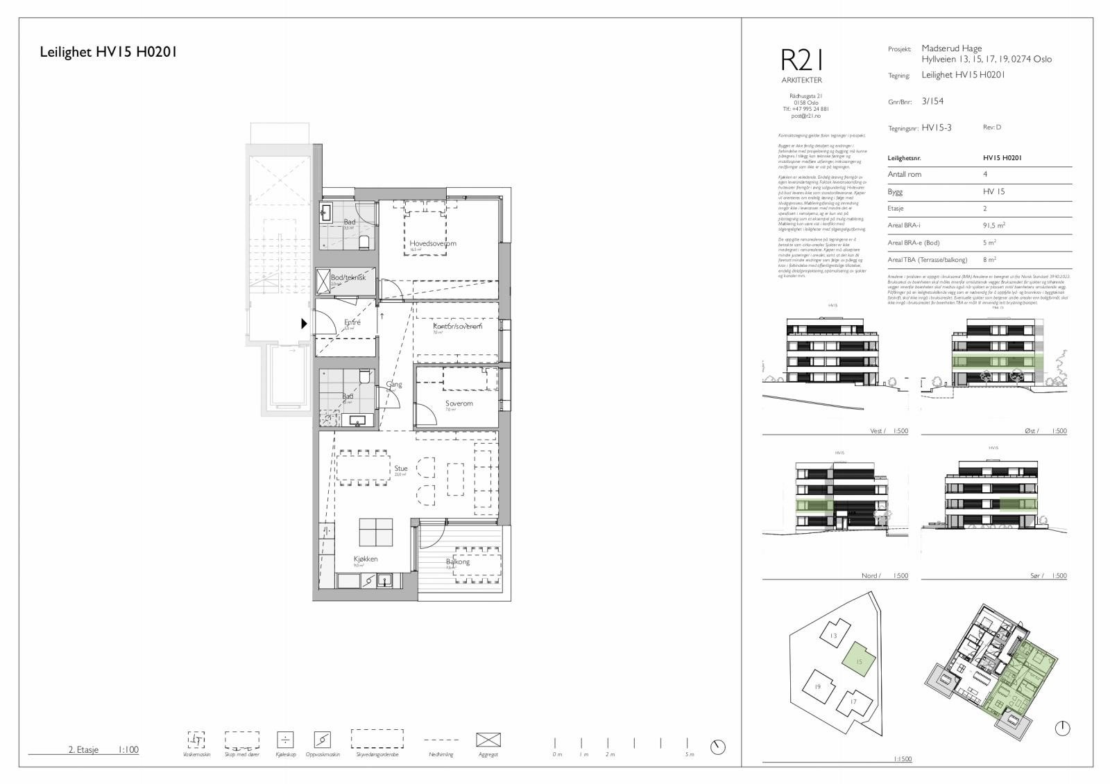 Plantegning leil. B4 Galleribilde