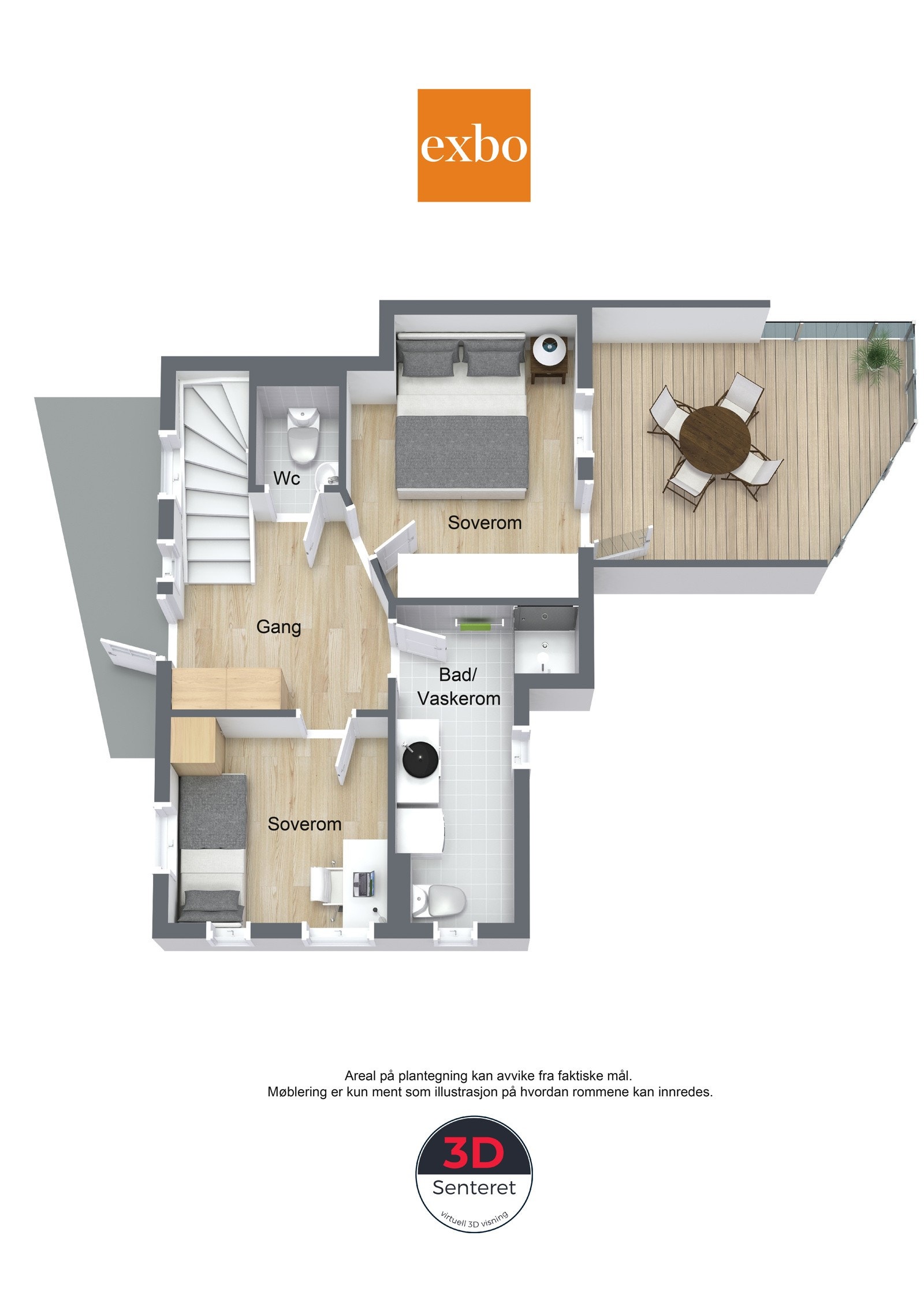 Plantegning B, 1. etg. Galleribilde