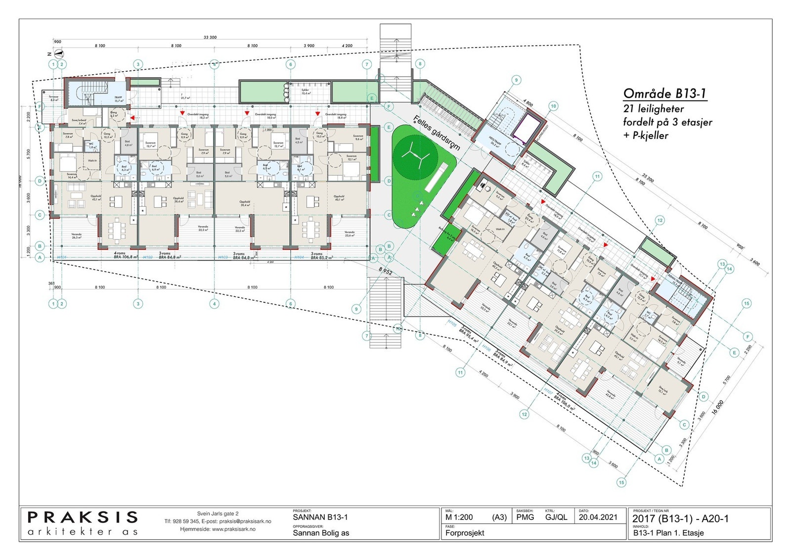 Plan 1 etg. Galleribilde