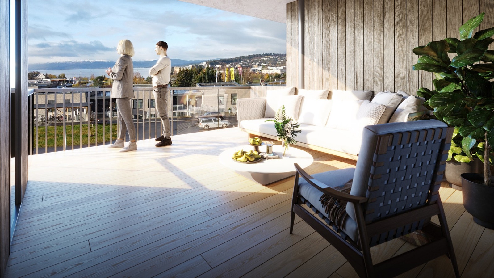 Romslig veranda. Illustrasjonsbilde avvik vil forekomme. Galleribilde