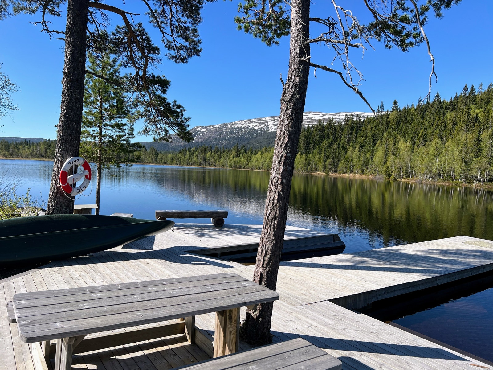Brygge ved Killingtjern Galleribilde