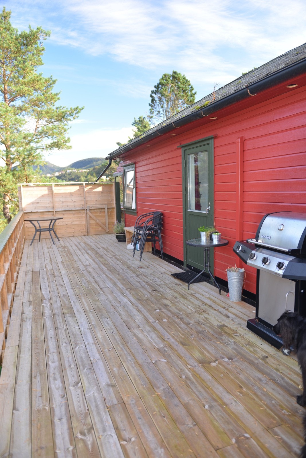 Vestvendt terrasse Galleribilde