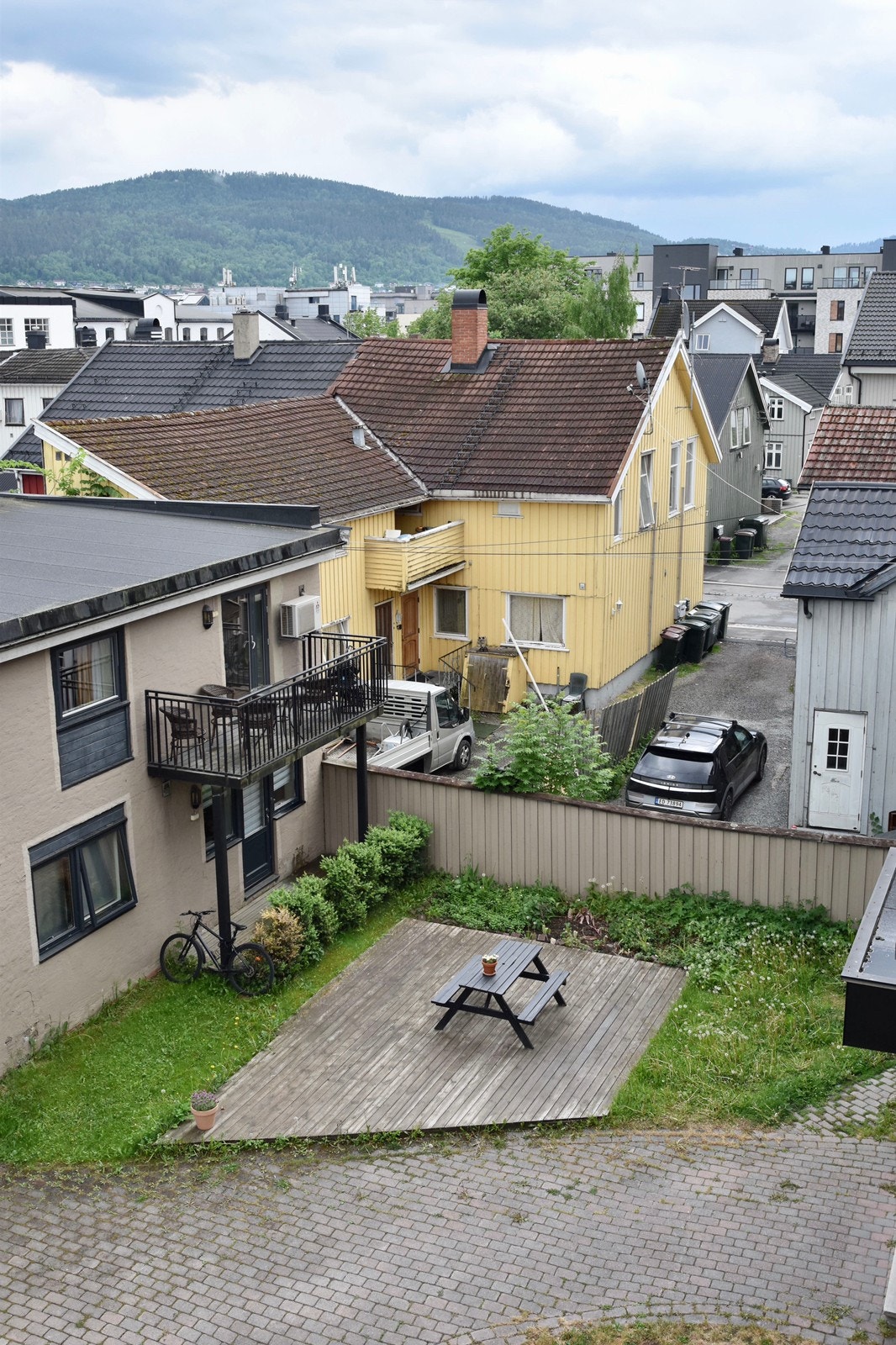 Utsikt fra balkong Galleribilde