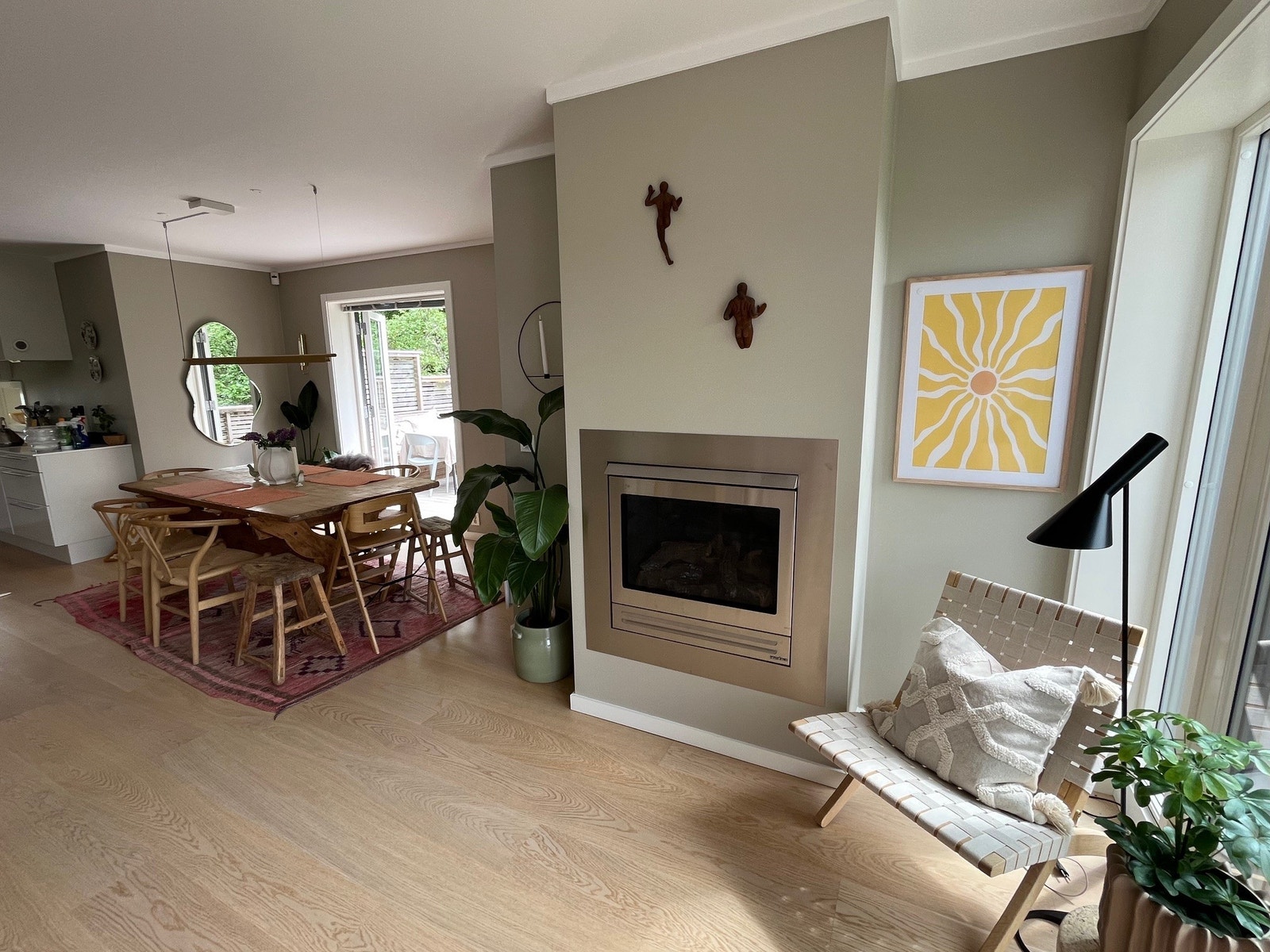 Stue med gasspeis Galleribilde