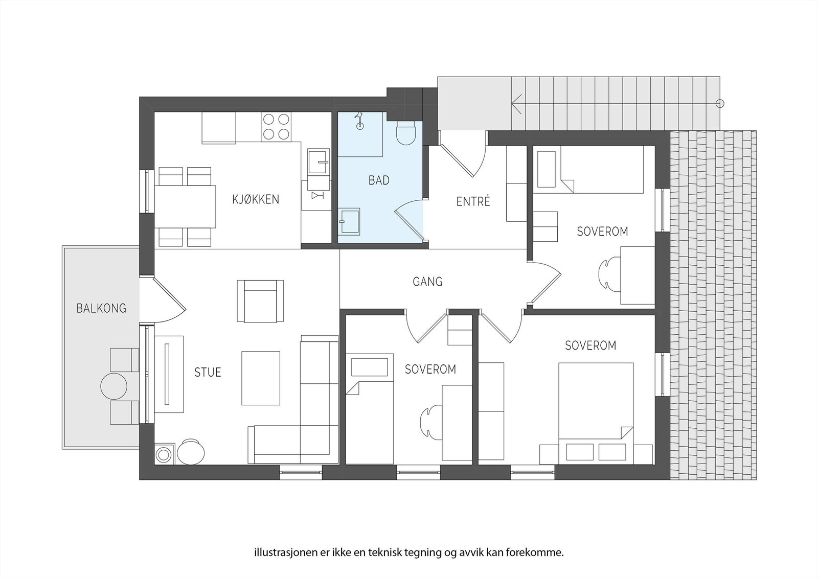 Plantegning - 2.etasje Galleribilde