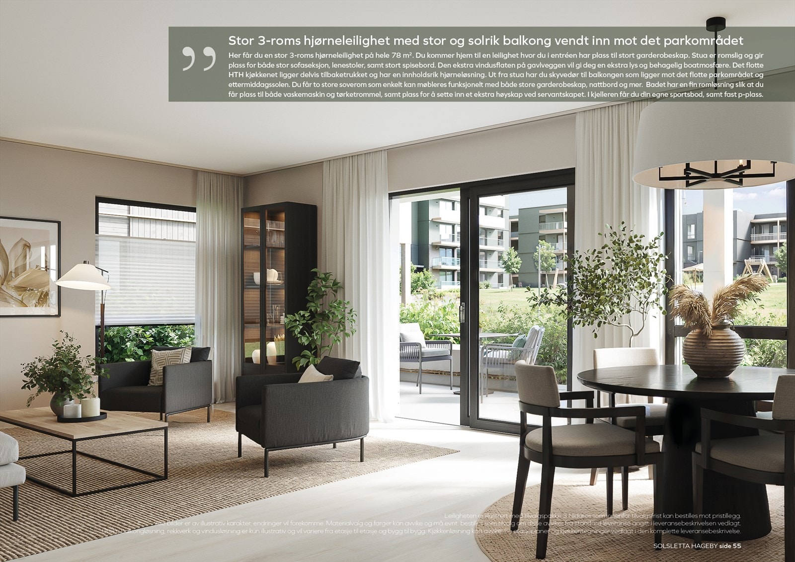 Solsletta Hageby Bygg A A-103 A-203 A-303 A-403 interiør Galleribilde