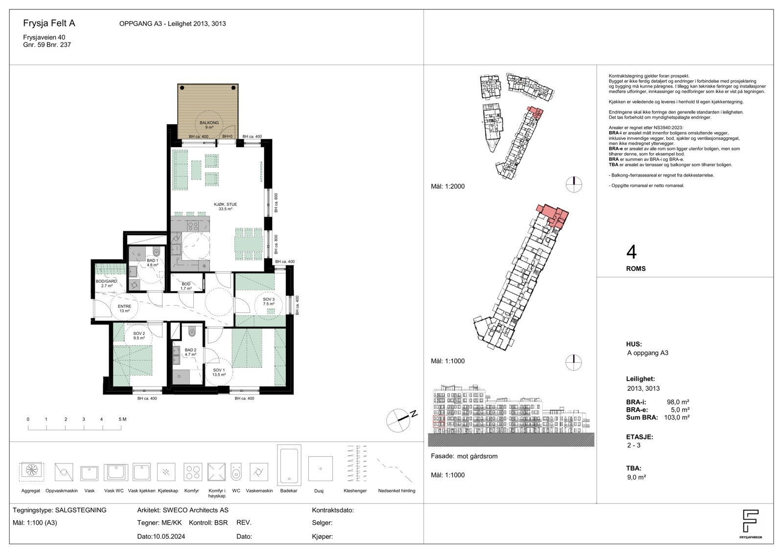 OPPGANG A3 - Leilighet 2013, 3013 Galleribilde