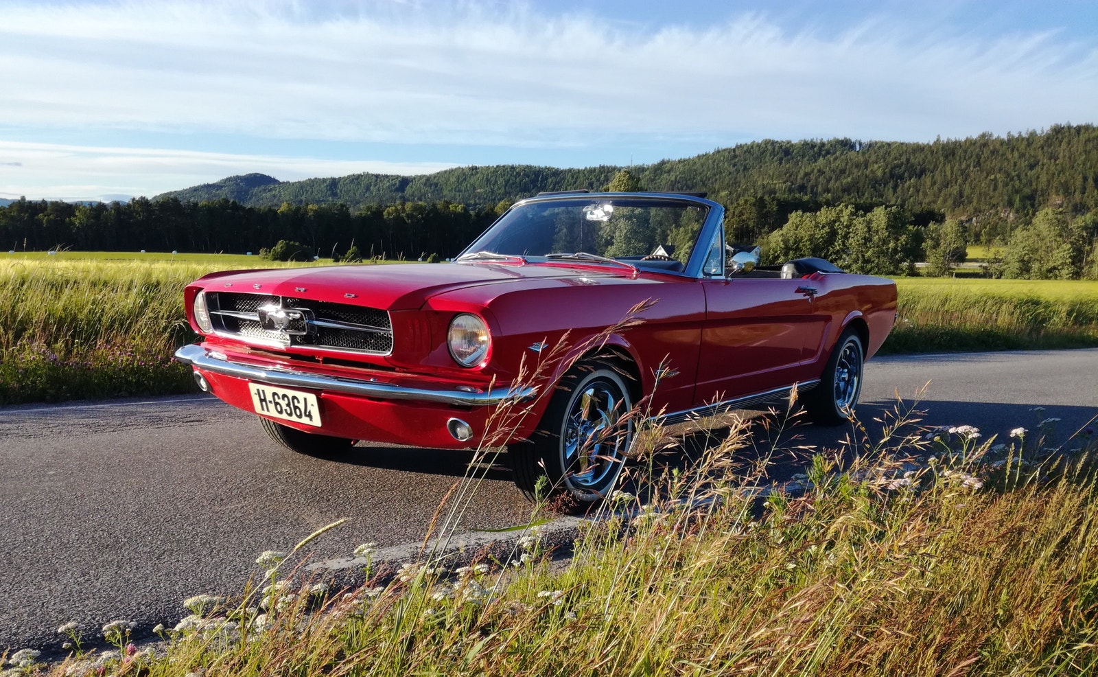 Bruktbil til salgs: Ford Mustang - 1964 - Rød - 170 Hk - Cabriolet ...