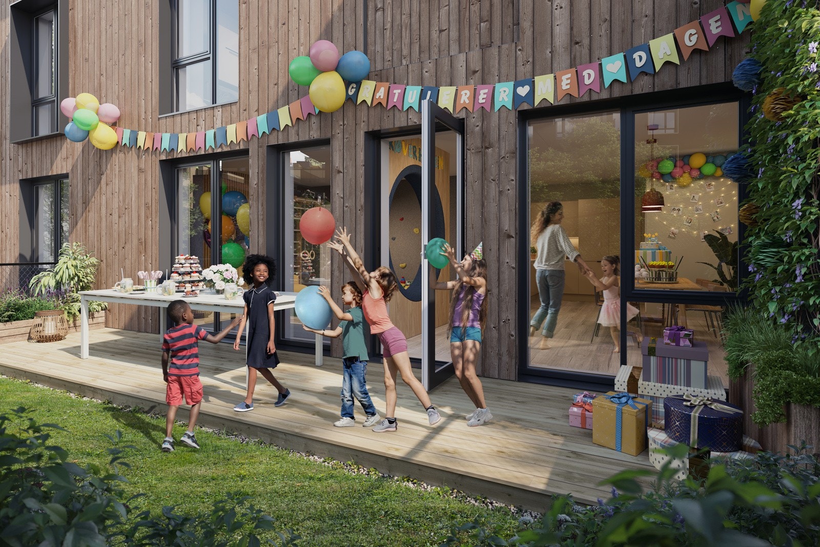 Som andelseier i borettslaget får du tilgang til «Røverhulen» som blir Frysjatunets eget felleslokale. Galleribilde