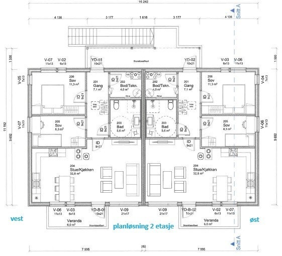 Planløsning 2 etasje Galleribilde