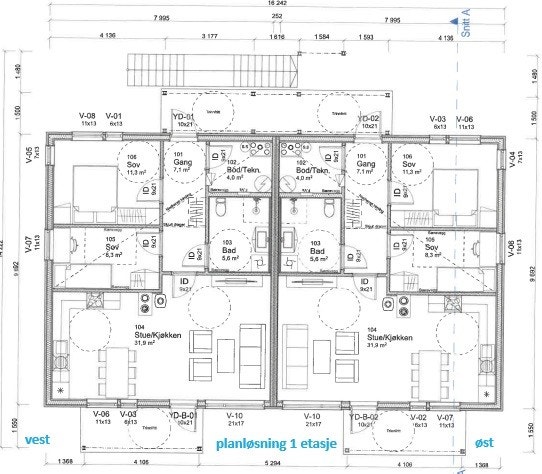 Planløsning 1 etasje Galleribilde