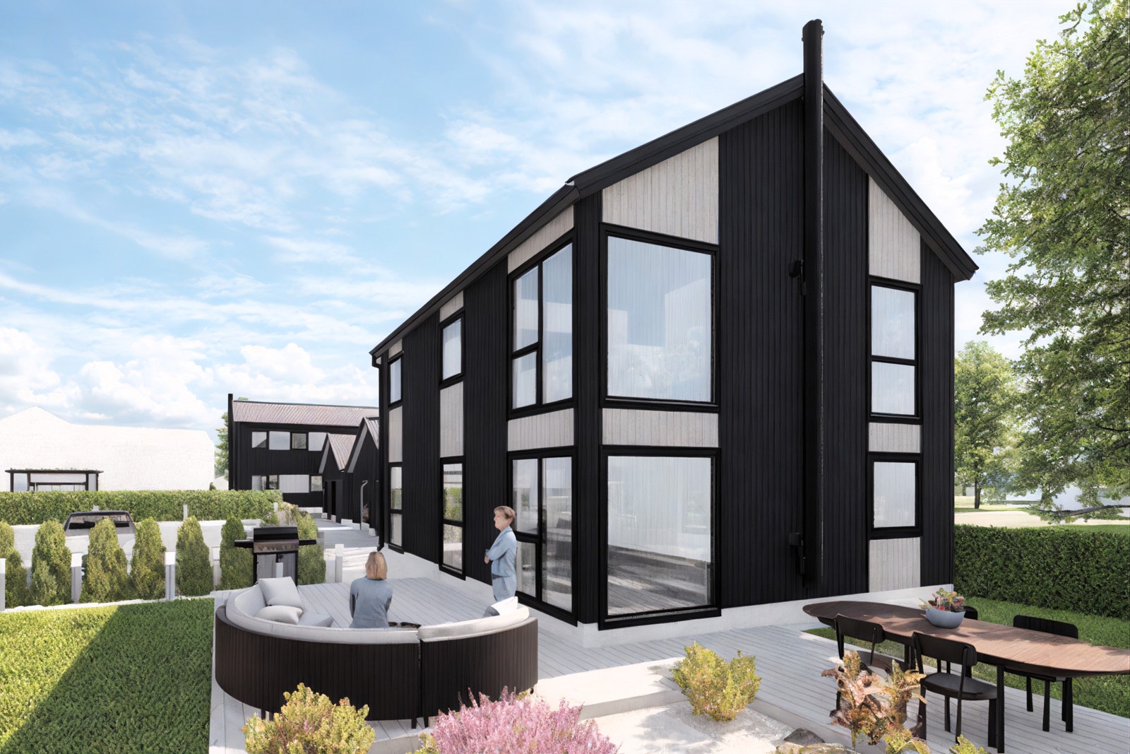 Alternativt forslag til boligmodell, Kistevig. Illustrasjon - forslag til opparbeidelse, fravik vil forekomme Galleribilde