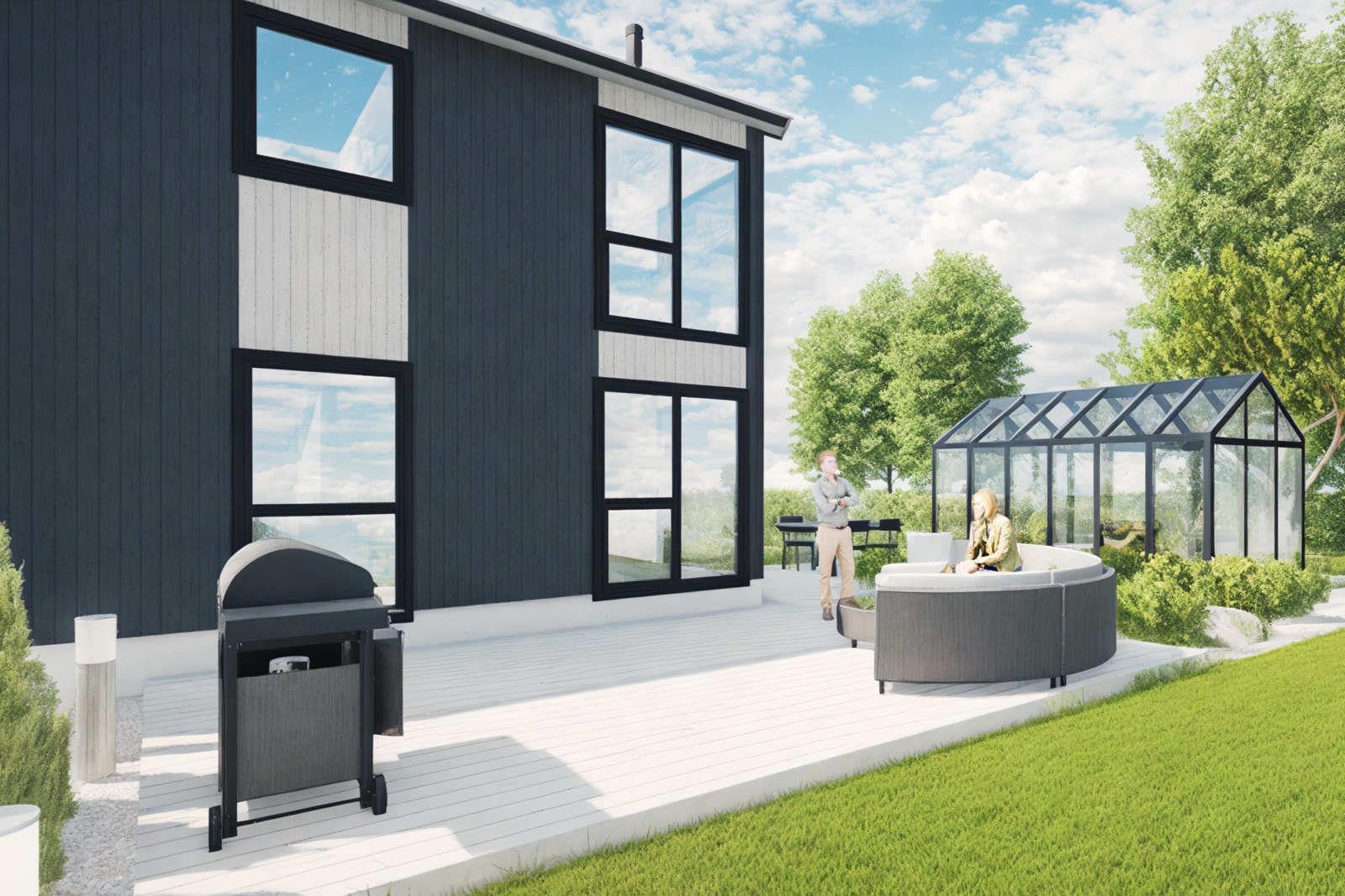 Alternativt forslag til boligmodell, Kistevig. Illustrasjon - forslag til opparbeidelse, fravik vil forekomme Galleribilde