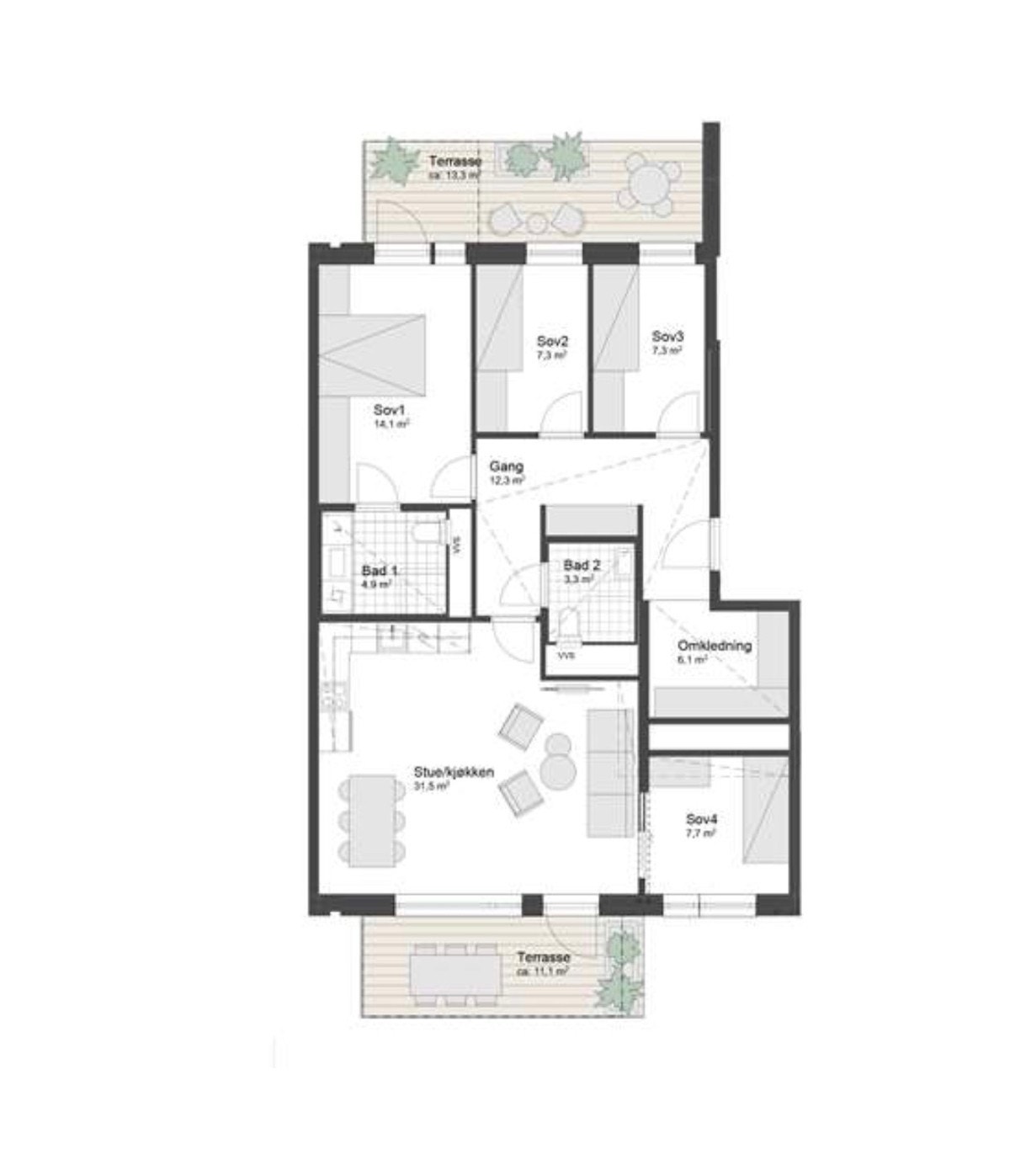 Plantegning. Galleribilde