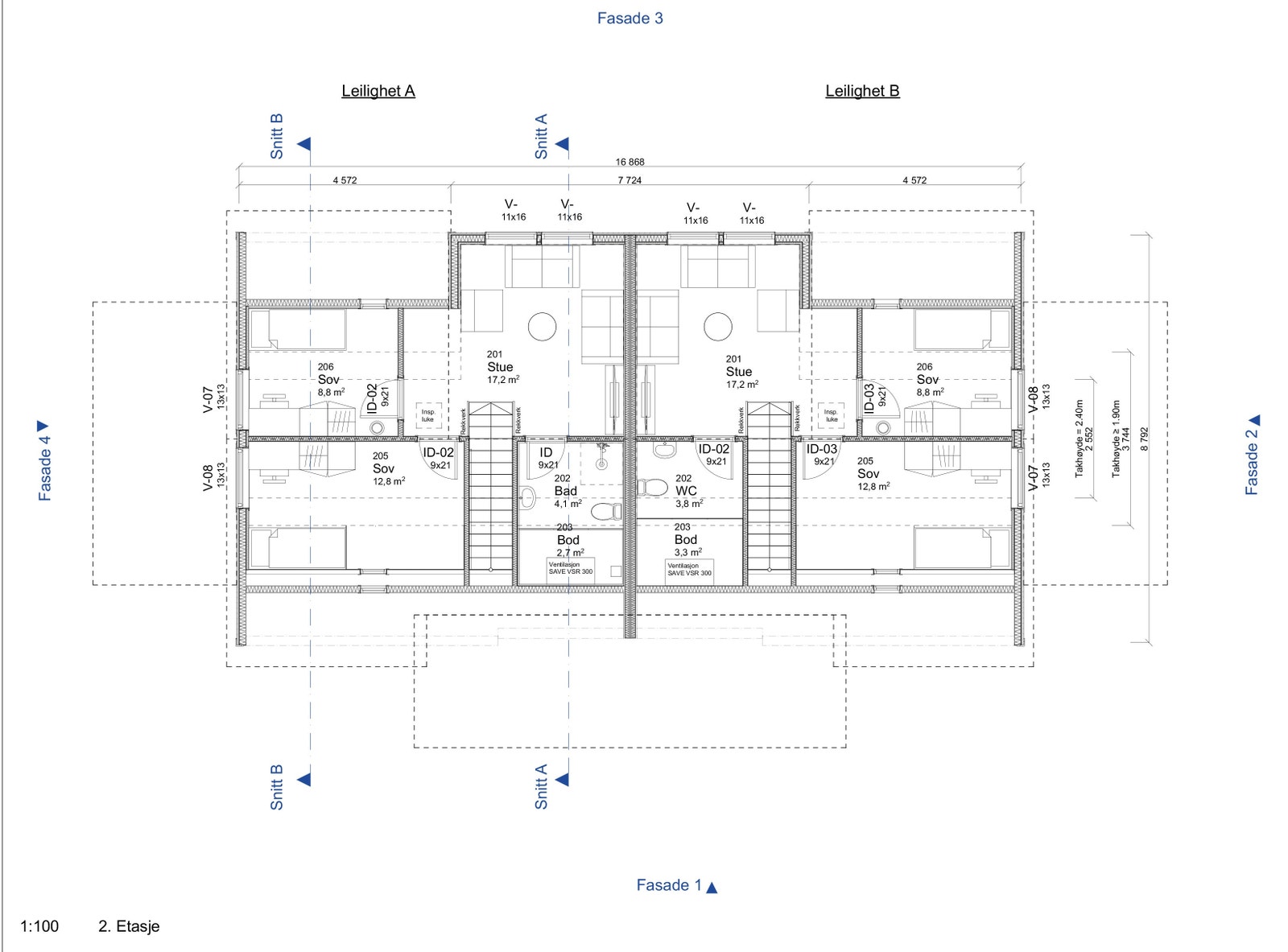 plantegning 2. etg Galleribilde