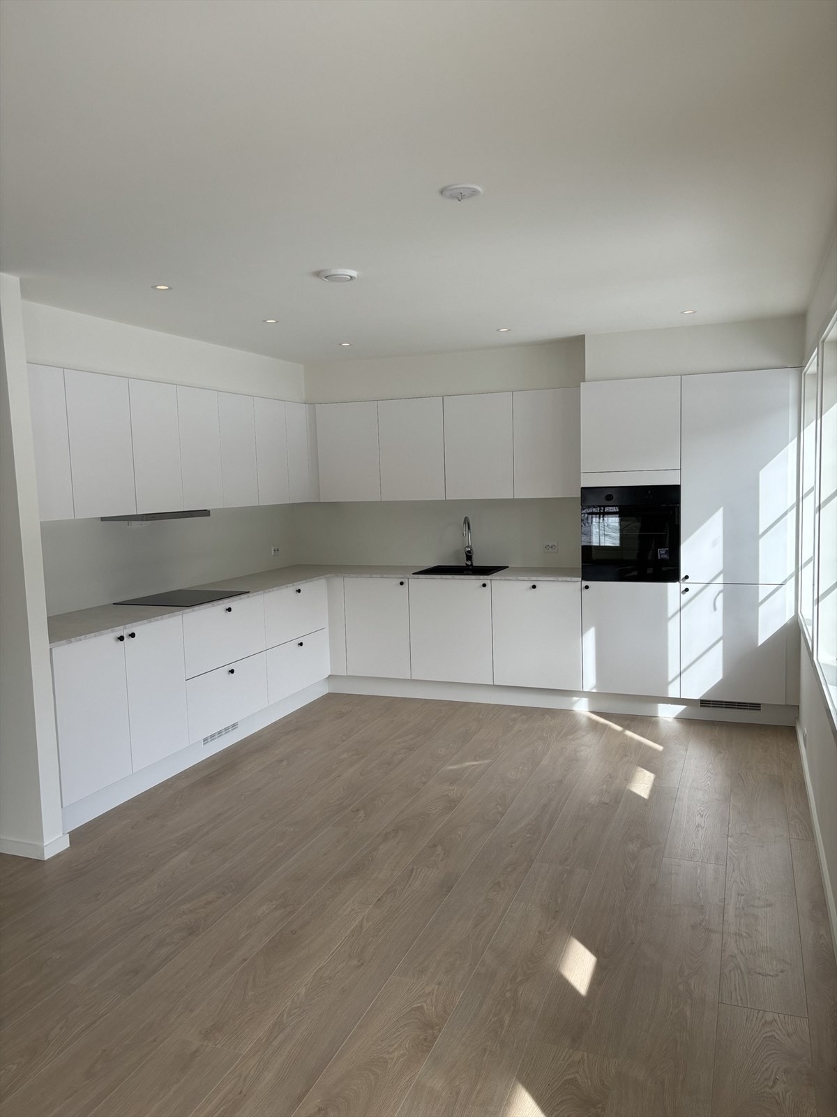 Meget godt med skapplass og alt av integrerte hvitevarer Galleribilde